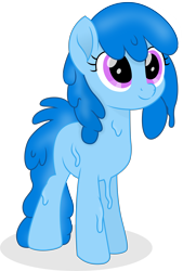 Size: 10191x15046 | Tagged: safe, artist:cirillaq, oc, oc only, oc:flowheart, species:pony, absurd resolution, female, goo pony, mare, original species, simple background, solo, transparent background, vector