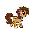 Size: 110x100 | Tagged: safe, artist:anonycat, oc, oc only, oc:chilenia, species:pony, desktop ponies, nation ponies, animated, chile, pixel art, ponified, simple background, solo, sprite, transparent background, trotting, walking