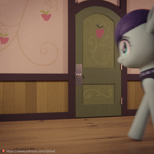 Size: 512x512 | Tagged: safe, artist:therealdjthed, character:coloratura, species:earth pony, species:pony, 3d, 3d model, animated, beautiful, blender, cute, cycles, cycles render, female, mare, model:djthed, patreon, patreon logo, rara, rarabetes, solo, walking