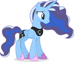 Size: 13868x11690 | Tagged: safe, artist:cirillaq, oc, species:alicorn, species:pony, absurd resolution, female, mare, not luna, recolor, simple background, solo, transparent background, vector