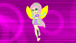 Size: 1280x720 | Tagged: safe, artist:gouhlsrule, artist:yaya54320, base used, character:fluttershy, my little pony:equestria girls, barefoot, clothing, crossover, crown, enchantix, fairy, fairy wings, feet, gloves, jewelry, long gloves, rainbow s.r.l, regalia, winged humanization, wings, winx club