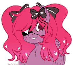 Size: 3600x3200 | Tagged: safe, artist:poppyglowest, base used, oc, oc:herrena heart, species:pegasus, species:pony, eyepatch, female, mare, simple background, solo, transparent background