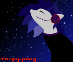 Size: 844x714 | Tagged: safe, artist:torpy-ponius, oc, oc only, oc:sky the galaxy wolf, species:pony, avengers, black shirt, body, ear, eyes closed, hair, headphones, night, nose, photoshop, ponytownslobs, silhouette, sky, solo, spider-man, stars