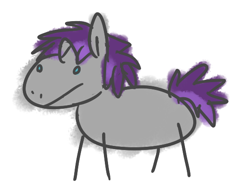 Size: 546x412 | Tagged: safe, artist:vbronny, oc, oc only, species:pony, species:unicorn, hooves, horn, male, simple background, solo, stallion, stickmare, stickpony, white background