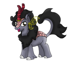 Size: 1272x1200 | Tagged: safe, artist:pokecure123, oc, oc only, oc:pokecure123, species:kirin, 2019 community collab, derpibooru community collaboration, kirin-ified, male, simple background, solo, species swap, transparent background
