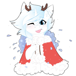 Size: 2000x2000 | Tagged: safe, artist:flysouldragon, oc, species:pony, commission, new year, no shading, solo, ych result