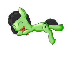 Size: 4600x3450 | Tagged: safe, artist:dumbwoofer, oc, oc:filly anon, commission, cute, female, filly, foal, sleeping, solo, teddy bear