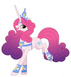 Size: 2650x2896 | Tagged: safe, artist:dianamur, character:princess amore, species:pony, species:unicorn, female, mare, simple background, solo, transparent background