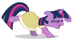 Size: 3000x1658 | Tagged: safe, artist:twilirity, character:twilight sparkle, character:twilight sparkle (unicorn), species:pony, species:unicorn, episode:sweet and elite, g4, my little pony: friendship is magic, birthday dress, dancing, do the sparkle, eyes closed, female, mare, simple background, solo, transparent background, vector