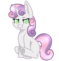 Size: 2412x2487 | Tagged: safe, artist:blocksy-art, character:sweetie belle, species:pony, sweetie bot, female, robot, simple background, smiling, smirk, solo, transparent background