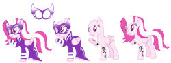 Size: 1024x375 | Tagged: safe, artist:dreamybae, artist:space--paws0w0, base used, oc, oc only, oc:glam-slam, species:pegasus, species:pony, female, mare, mask, one eye closed, outfit, simple background, smiling, solo, sports, tattoo, transparent background, wink, wrestler, wrestling