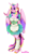 Size: 1997x3566 | Tagged: safe, artist:mailner, character:princess cadance, species:alicorn, species:anthro, species:pony, species:unguligrade anthro, g4, big breasts, blushing, breasts, busty princess cadance, choker, clothing, colored hooves, colored wings, dress, female, looking at you, maid, milf, simple background, smiling, solo, transparent background