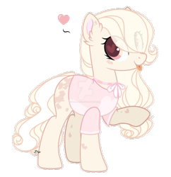 Size: 1920x1981 | Tagged: safe, artist:dianamur, oc, oc only, species:earth pony, species:pony, blushing, clothing, deviantart watermark, female, heart, heart eyes, mare, obtrusive watermark, shirt, simple background, solo, tongue out, transparent background, watermark, wingding eyes