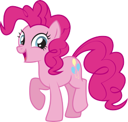 Size: 2335x2217 | Tagged: safe, artist:lightning stripe, derpibooru original, character:pinkie pie, species:earth pony, species:pony, blue eyes, cute, cutie mark, diapinkes, eyelashes, female, mare, open mouth, pink coat, pink mane, pink tail, show accurate, simple background, smiling, solo, transparent background