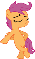 Size: 5562x9121 | Tagged: safe, artist:deadparrot22, character:scootaloo, species:pegasus, species:pony, episode:sleepless in ponyville, g4, my little pony: friendship is magic, absurd resolution, bipedal, bipedal leaning, cool, female, leaning, simple background, solo, transparent background, vector