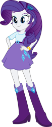 Size: 6000x14567 | Tagged: safe, artist:twilirity, character:rarity, equestria girls:equestria girls, g4, my little pony: equestria girls, my little pony:equestria girls, absurd resolution, belt, boots, clothing, female, shoes, simple background, skirt, solo, transparent background, vector