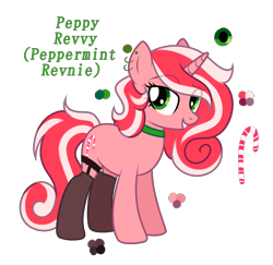 Size: 2773x2700 | Tagged: safe, artist:tuzz-arts, artist:tuzzarts, base used, oc, oc:peppy revvy, species:pony, choker, clothing, ear piercing, earring, female, garters, jewelry, mare, piercing, socks, thigh highs