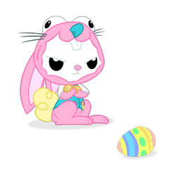 Size: 1200x1200 | Tagged: safe, artist:spookitty, character:angel bunny, species:rabbit, angel is not amused, animal costume, bunny costume, bunny ears, clothing, costume, easter, easter bunny, easter egg, holiday, holiday special, male, patreon, solo, whiskers