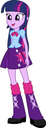 Size: 5000x13729 | Tagged: safe, artist:twilirity, character:twilight sparkle, character:twilight sparkle (alicorn), equestria girls:equestria girls, g4, my little pony: equestria girls, my little pony:equestria girls, absurd resolution, clothing, female, leg warmers, open mouth, pleated skirt, shoes, simple background, skirt, solo, transparent background, vector