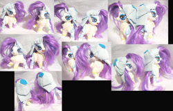 Size: 900x576 | Tagged: safe, artist:lightningsilver-mana, character:rarity, species:pony, species:unicorn, episode:rarity investigates, g4, my little pony: friendship is magic, alternate hairstyle, craft, custom, disguise, doll, etsy, fashion, fashion style, figure, figurine, handmade, irl, my little pony, paint, painted, painting, photo, plainity, seamstress, sewing, sewing needle, tailor, toy
