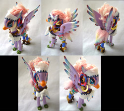 Size: 1024x912 | Tagged: safe, artist:lightningsilver-mana, species:bird, species:pony, avian, birb, craft, crossover, doll, fanart, female, figure, figurine, girly, my little pony, native american, nintendo, nintendo switch, paint, painting, rito, sewing, solo, textiles, the legend of zelda, the legend of zelda: breath of the wild, toy, tribal, video game crossover