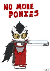 Size: 748x1069 | Tagged: safe, artist:sonikku001, no more heroes, ponified, travis touchdown