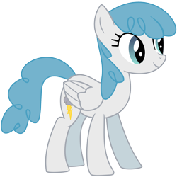 Size: 2500x2500 | Tagged: safe, artist:adcoon, character:white lightning, species:pegasus, species:pony, female, mare, simple background, solo, transparent background, vector