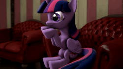 Size: 1280x720 | Tagged: safe, artist:mrm, character:twilight sparkle, character:twilight sparkle (alicorn), species:alicorn, species:pony, 3d, animated, behaving like a cat, book, couch, cute, dawwww, female, hug, lying down, mare, no sound, sleeping, solo, source filmmaker, twiabetes, webm