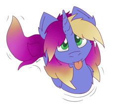 Size: 785x674 | Tagged: safe, artist:deusexkittycoon, oc, oc only, oc:akuna heavenstorm, species:alicorn, species:pony, alicorn oc, horn, looking at you, male, pegaduck, simple background, solo, swimming, tongue out, transparent background, wings