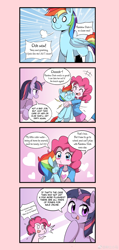 Size: 2826x5933 | Tagged: safe, artist:caibaoreturn, editor:str1ker878, character:pinkie pie, character:rainbow dash, character:twilight sparkle, character:twilight sparkle (alicorn), species:alicorn, species:earth pony, species:pegasus, species:pony, comic:pony washing instructions, my little pony:equestria girls, comic, female, fourth wall, irl, photo, plushie