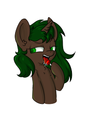 Size: 6192x8334 | Tagged: safe, artist:dumbwoofer, oc, oc:pine shine, species:pony, species:unicorn, candy, chest fluff, female, food, hooves, licking, lollipop, long mane, mare, open mouth, salivating, side eyes, simple background, tongue out, transparent background, upper body