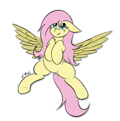 Size: 2259x2266 | Tagged: safe, artist:wapamario63, character:fluttershy, species:pegasus, species:pony, adorasexy, cute, dock, female, mare, on back, sexy, shyabetes, simple background, solo, spread wings, transparent background, wings