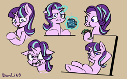 Size: 3469x2160 | Tagged: safe, artist:danli69, character:starlight glimmer, species:pony, :i, i mean i see, ragelight glimmer, smug, smuglight glimmer, starlight says bravo, the many faces of starlight glimmer, welcome home twilight