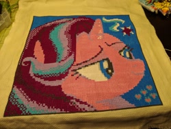 Size: 2048x1536 | Tagged: safe, artist:tinyequine, character:starlight glimmer, species:pony, cross stitch, irl, photo