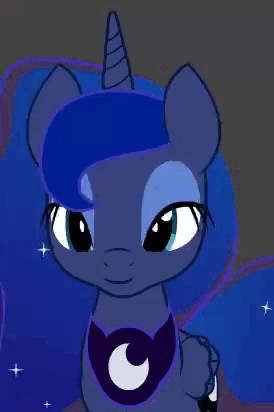 Size: 274x412 | Tagged: safe, artist:yudhaikeledai, character:princess luna, species:alicorn, species:pony, animated, blinking, cute, ear twitch, female, lunabetes, mare, solo