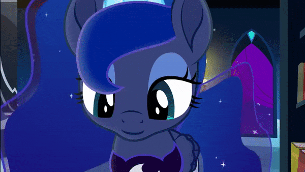 Size: 600x338 | Tagged: safe, artist:yudhaikeledai, character:princess luna, species:alicorn, species:pony, gamer luna, animated, cute, female, gif, lunabetes, mare, movie accurate, solo, virtual reality