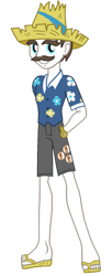 Size: 571x1398 | Tagged: safe, artist:ferrokiva, character:hondo flanks, my little pony:equestria girls, equestria girls-ified, male, simple background, solo, transparent background