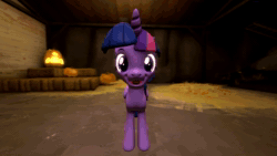 Size: 1280x720 | Tagged: safe, artist:mrm, character:twilight sparkle, character:twilight sparkle (alicorn), species:alicorn, species:bat pony, species:pony, 3d, animated, bat ponified, bat pony alicorn, bat wings, evil grin, fangs, female, giggling, grin, looking at you, mare, nightmare night, race swap, red eyes, smiling, sound, source filmmaker, transformation, twibat, vampire, vampony, webm, wings