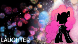 Size: 1920x1080 | Tagged: safe, artist:kibbiethegreat, character:pinkie pie, bubble, outline, text, vector, wallpaper