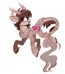 Size: 1200x1357 | Tagged: safe, artist:hagalazka, oc, oc only, species:earth pony, species:pony, female, horns, mare, simple background, solo, transparent background