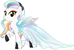 Size: 1931x1309 | Tagged: safe, artist:nstone53, oc, oc:prism palette, species:earth pony, species:pony, clothing, dress, ear piercing, earring, female, gala dress, jewelry, piercing, simple background, sparkles, transparent background