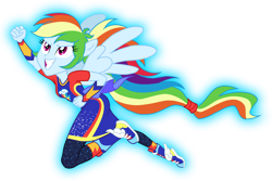 Size: 1200x800 | Tagged: safe, artist:sapphiregamgee, character:rainbow dash, equestria girls:forgotten friendship, g4, my little pony: equestria girls, my little pony:equestria girls, female, ponied up, simple background, solo, super ponied up, transparent background