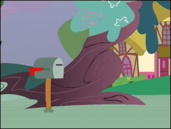 Size: 5760x4320 | Tagged: safe, artist:yudhaikeledai, character:derpy hooves, character:twilight sparkle, 8k, animated, crutches, female, mailbox, mailmare, portal, portal (valve), sound, thinking with portals (series), webm