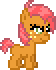 Size: 56x70 | Tagged: safe, artist:anonycat, character:babs seed, desktop ponies, adorababs, animated, cute, female, simple background, transparent background