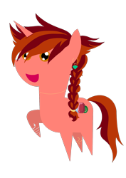 Size: 1200x1698 | Tagged: safe, artist:fimbulvinter, oc, oc only, oc:ruby quartz, species:pony, species:unicorn, 2020 community collab, derpibooru community collaboration, braid, ear piercing, earring, female, jewelry, piercing, pointy ponies, simple background, solo, transparent background