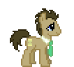 Size: 106x96 | Tagged: safe, artist:anonycat, character:doctor whooves, character:time turner, desktop ponies, animated, blinking, cute, doctorbetes, pixel art, simple background, sprite, transparent background