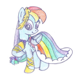 Size: 1000x1000 | Tagged: safe, artist:m.w., character:rainbow dash, species:pegasus, species:pony, clothing, cute, dress, female, gala dress, mare, raised hoof, simple background, sketch, solo, white background