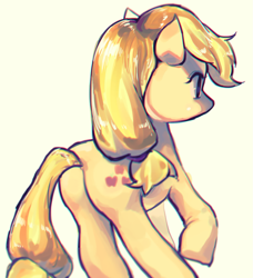 Size: 1113x1218 | Tagged: safe, artist:ceitama, character:applejack, species:earth pony, species:pony, female, mare, solo