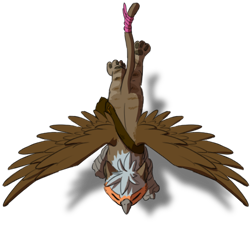 Size: 473x473 | Tagged: safe, alternate version, artist:lionheartcartoon, oc, oc only, oc:thumbtack, species:griffon, dnd, dungeons and dragons, griffon oc, pen and paper rpg, ponyfinder, rpg, simple background, solo, tabletop gaming, token, top down, transparent background