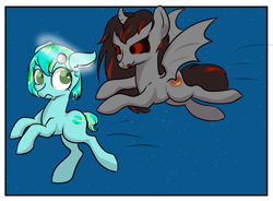 Size: 1684x1241 | Tagged: safe, artist:dumbwoofer, oc, oc:black hole, oc:earth-chan, species:alicorn, species:earth pony, species:pony, chase